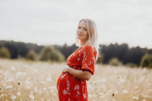 Pregnant woman who conceived with Tao to Wellness help