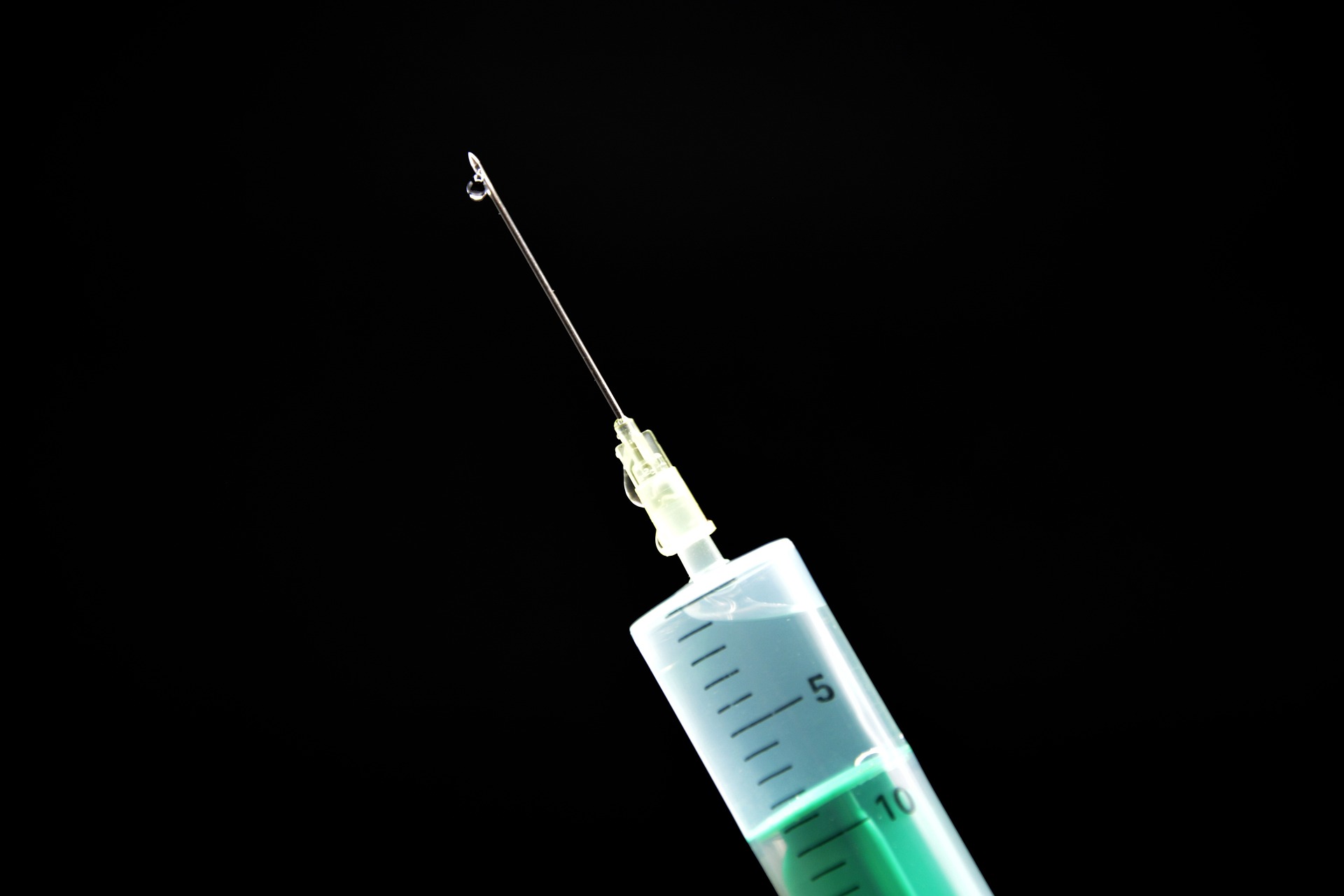 A syringe with a vaccine