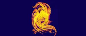 Fire Rooster in flames