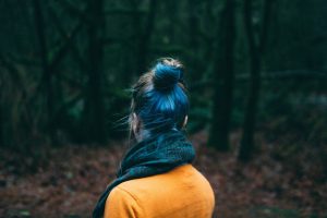 Girl with a scarf