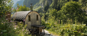 Sauna in the mountains