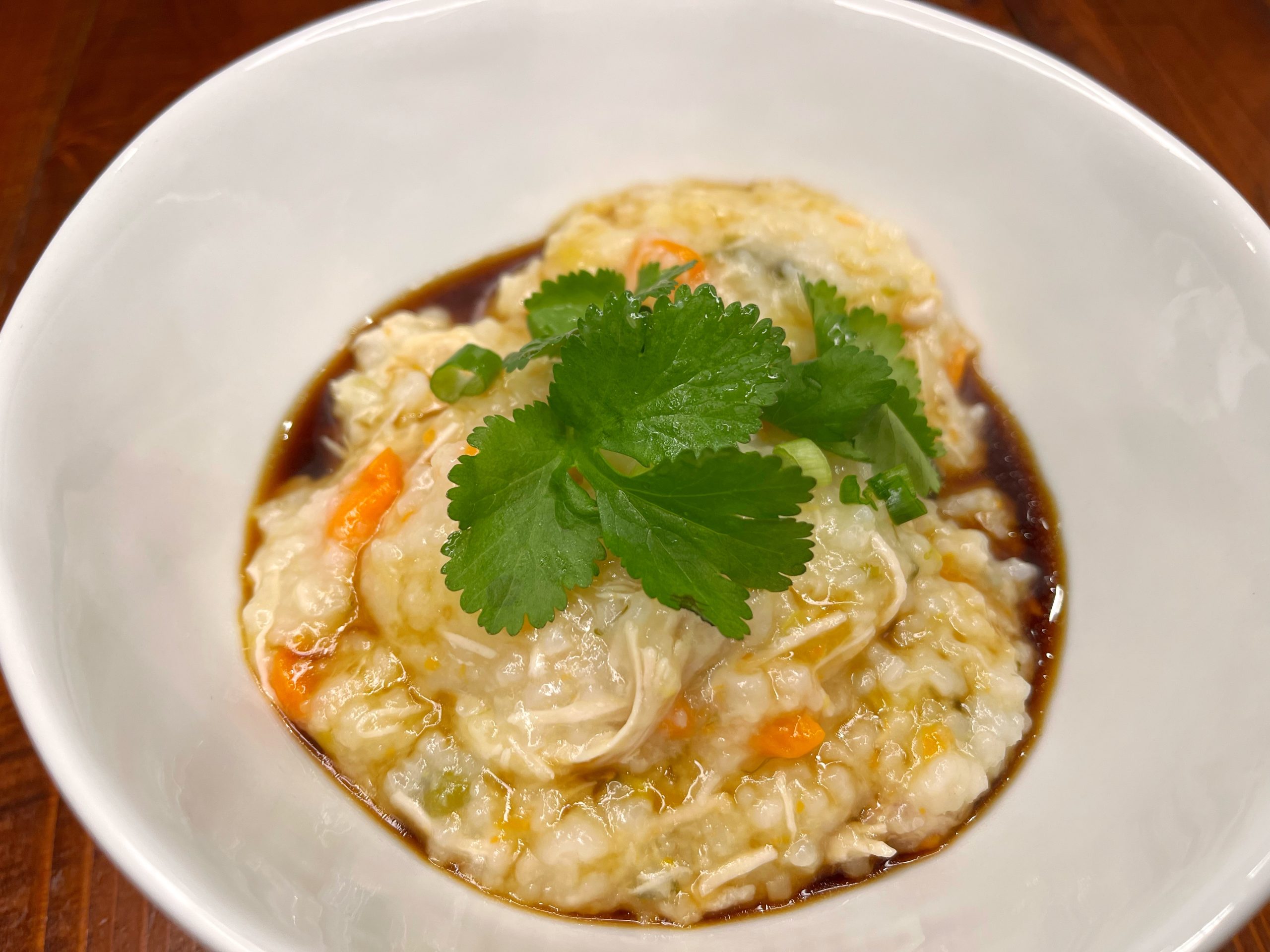 Tao to Wellness Ginger chicken congee