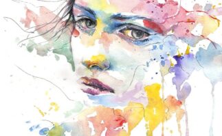 Water color girl