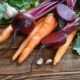 organic carrot and beets